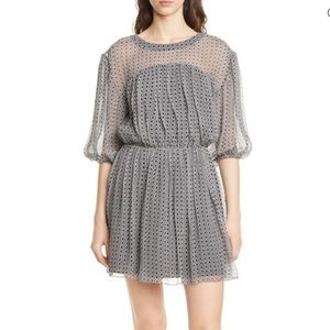 Joie Andora Geo Print Silk Chiffon Dress BNWT!